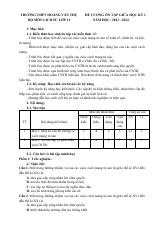 Đề cương ôn tập Giữa kì 1 Lịch sử 11 năm 2023–2024 trường THPT Hoàng Văn Thụ (Hà Nội)
